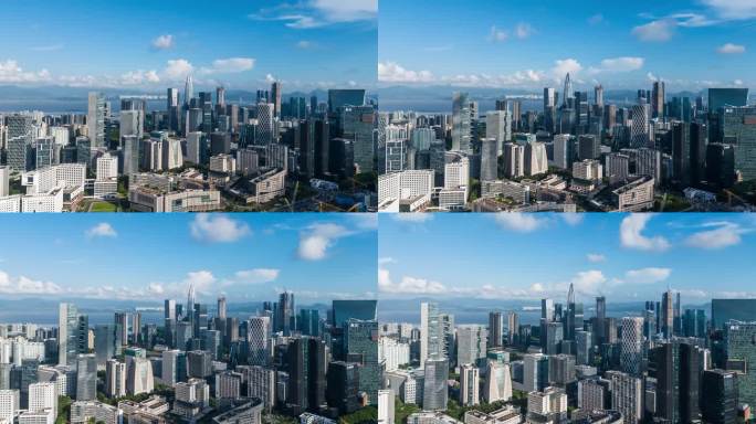 深圳南山粤海街道航拍延时