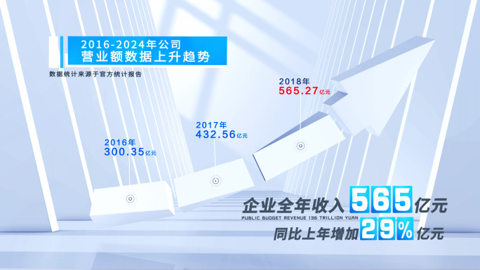 【3-8类】E3D上升箭头AE模板