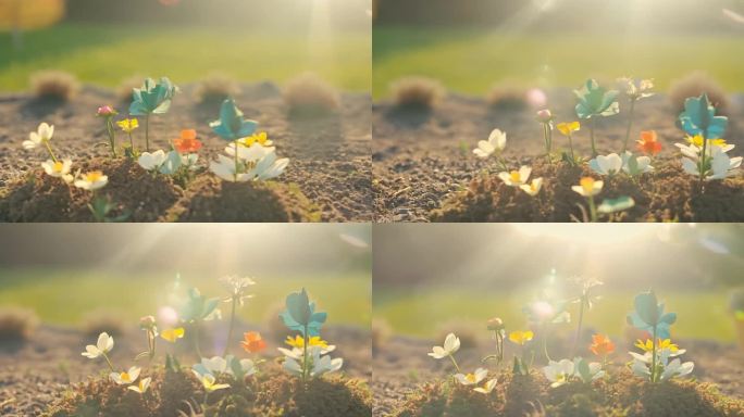 春天 万物生长 花朵 植物 生长 开花