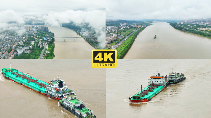 洪峰长江航道货船