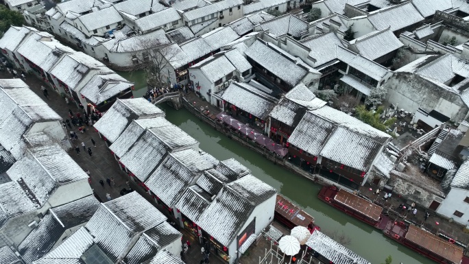 苏州山塘雪景