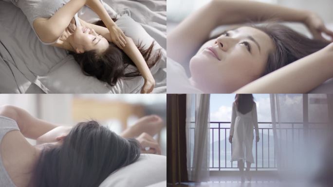 起床慵懒伸懒腰