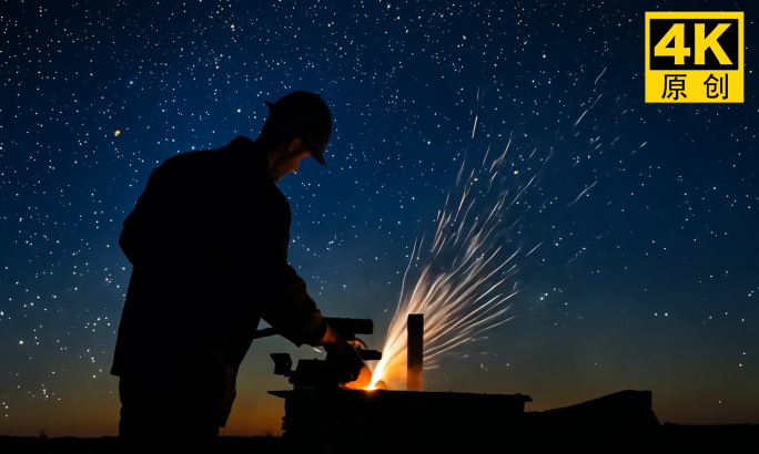 【原创】星空铸造铸剑淬火锻造打造工匠匠心