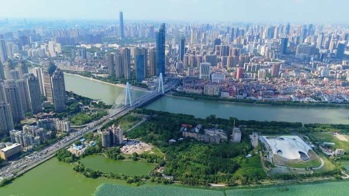 武汉月湖桥航拍延时武汉大景宣传片【4K】