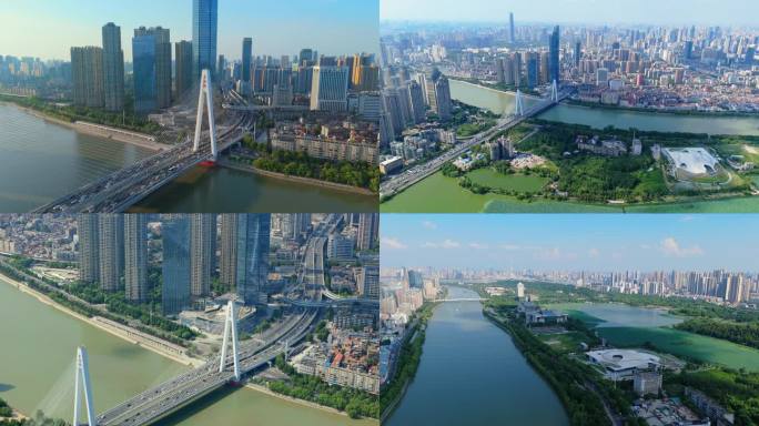 武汉月湖桥航拍延时武汉大景宣传片【4K】