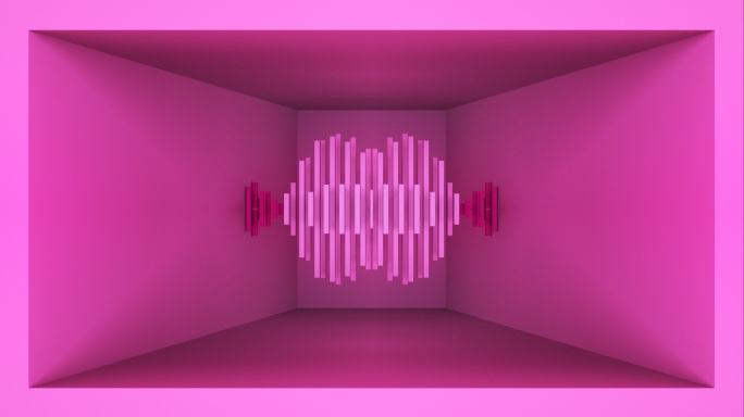 【裸眼3D】粉色动感青春几何炫酷节奏空间