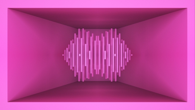 【裸眼3D】粉色动感青春几何炫酷节奏空间