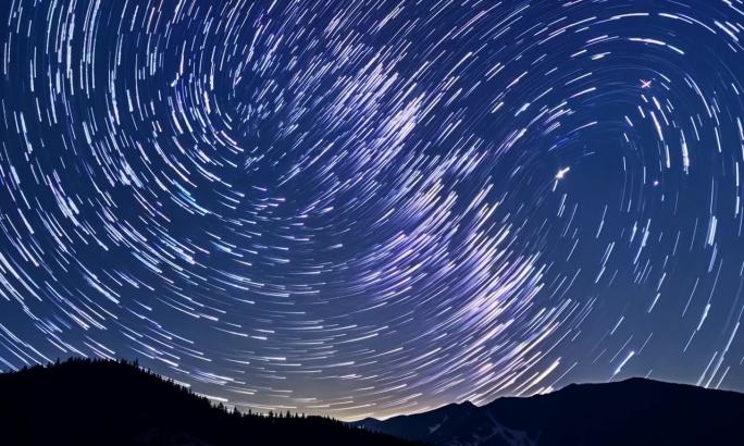 星空星轨夜空动态素材
