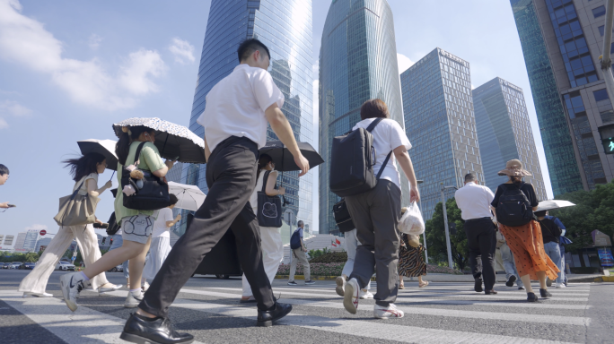 城市生活 城市人群 商务办公 上海 上班