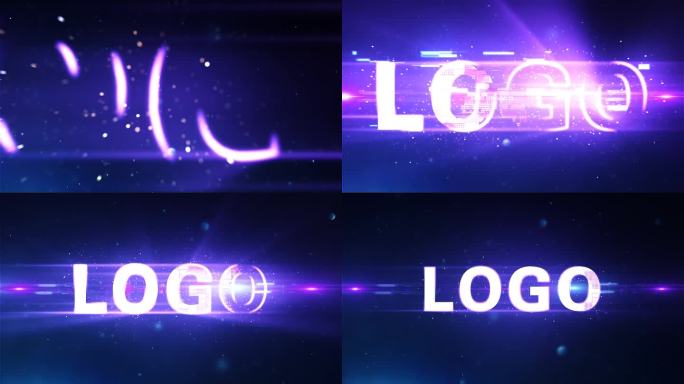 科技大标题线条logo