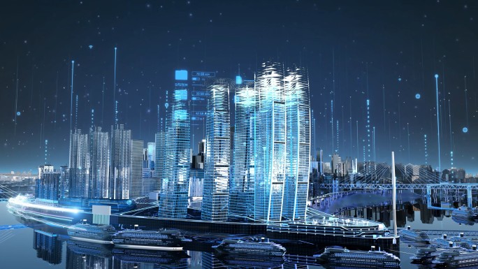 全息城市数字科技城市漫游