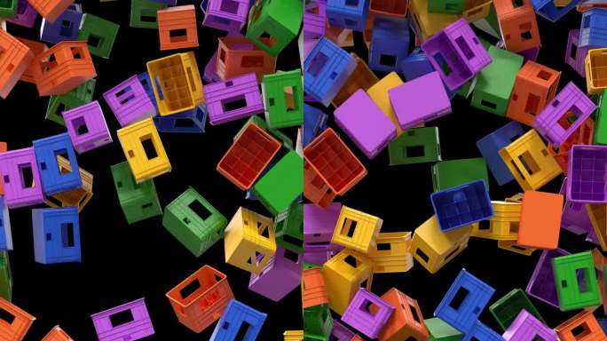 3D塑料板条箱转换在Alpha