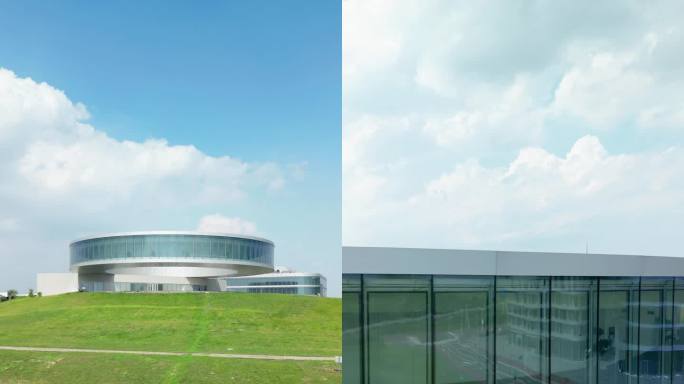 光年城公园，京津合作示范区城市展馆航拍