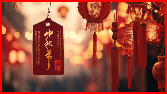 中秋节日月饼礼盒制作家庭团圆赏月传统习俗