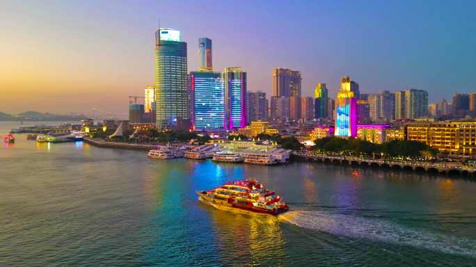 厦门夜景  轮渡夜游
