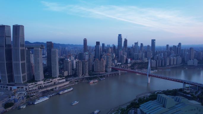 航拍渝中半岛