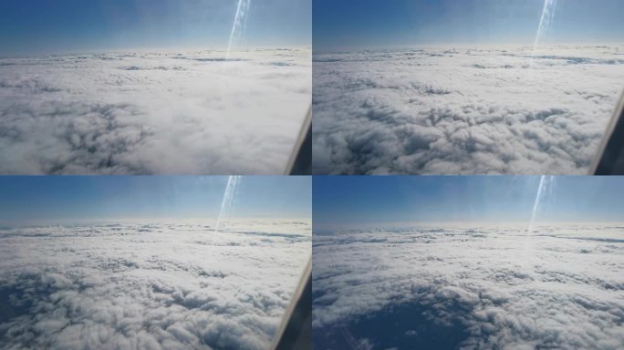 云穿越云层山峰日出