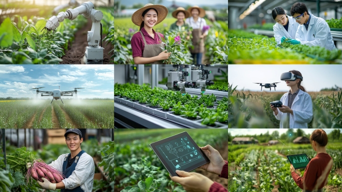 智慧农业科技农业科技智能大棚农业现代化