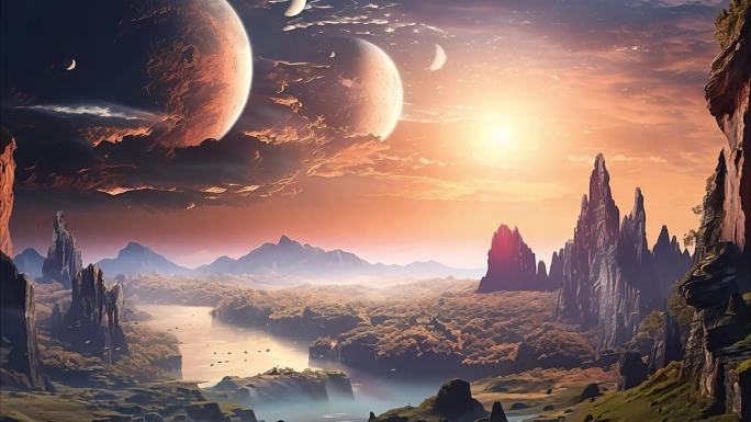 异星世界 科幻场景 外星球场景 灵异世界