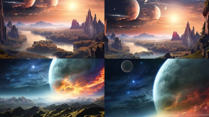 异星世界 科幻场景 外星球场景 灵异世界