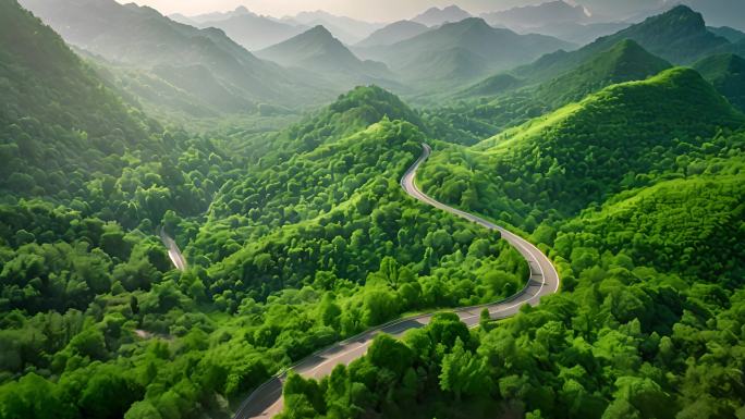 秦岭  秦岭景区 群山