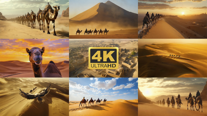 骆驼商队 丝绸之路