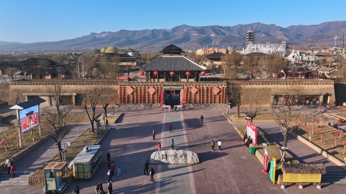 宝鸡岐山周原景区4K航拍