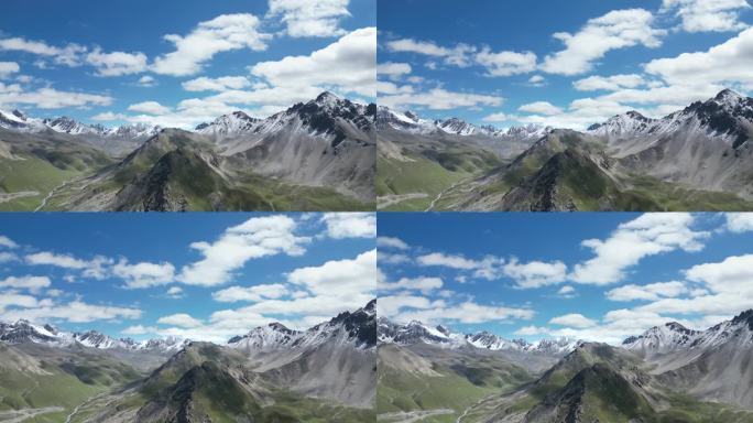 独库公路雪山航拍