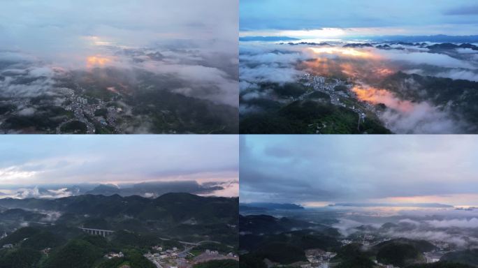 第一缕阳光穿过云层