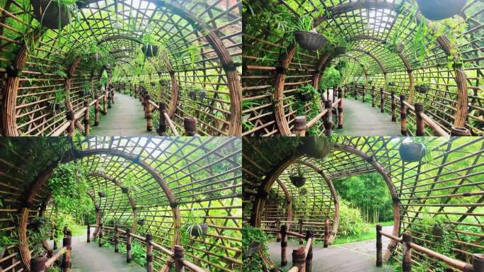 小拱门隧道 拱门隧道 红灯笼 挂着的灯笼