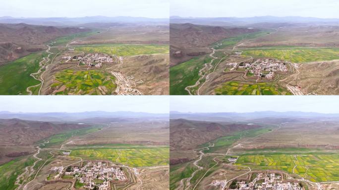 甘南夏河县甘加秘境，甘加草原八角古城遗迹