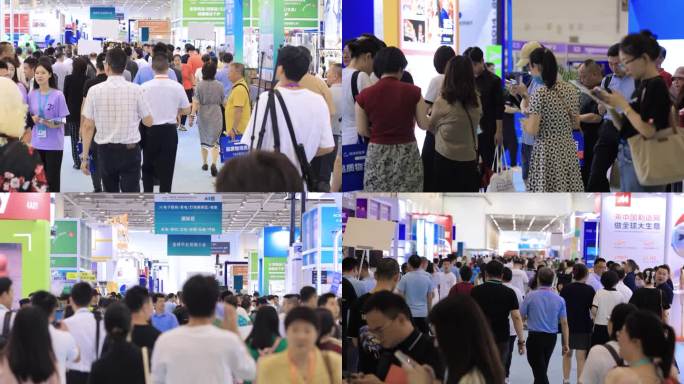 大型展会人流展会展销会人群展会人流