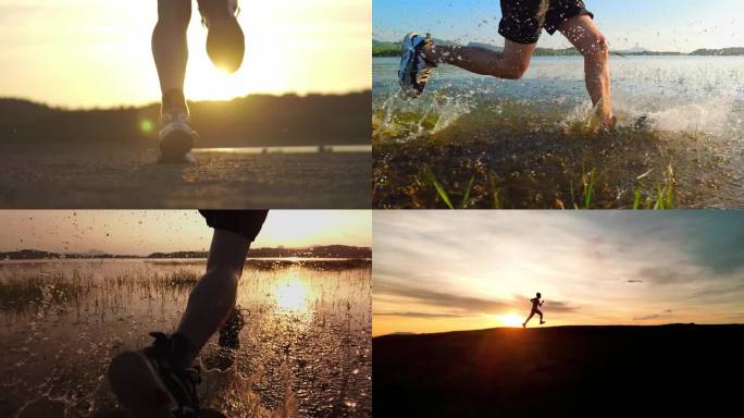 跑奔跑跑步励志梦想青春活力追梦人生