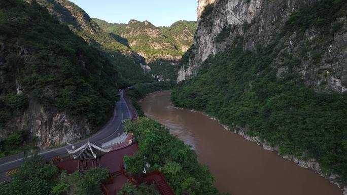 贵州赤水河谷旅游公路G212美酒河航拍