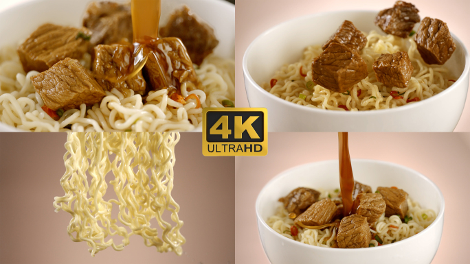 红烧牛肉面牛肉泡面方便面广告