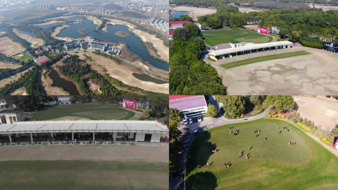 嘉兴海宁尖山高尔夫球场航拍4K