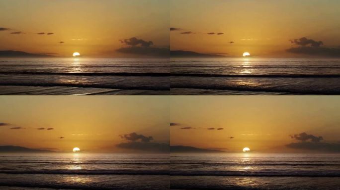 湖面大海日出海浪浪花波浪