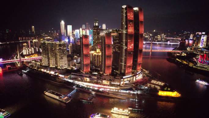重庆夜景航拍