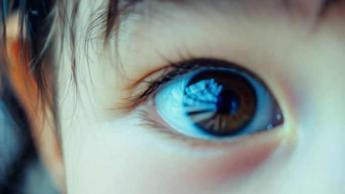 眼睛特写