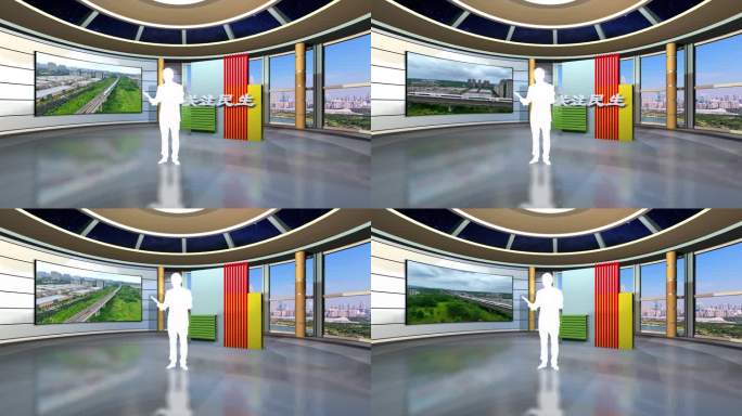 通用农业民生虚拟演播室演播厅