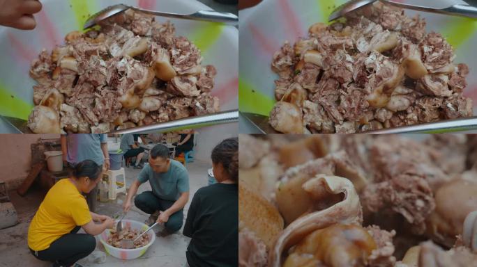 民族饮食宁蒗彝族美食坨坨肉