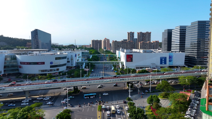 厦门SM商场仙岳路4K航拍