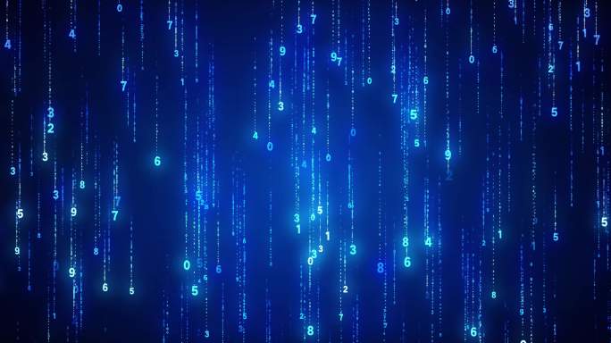 数据流 黑客代码数字-AE模板