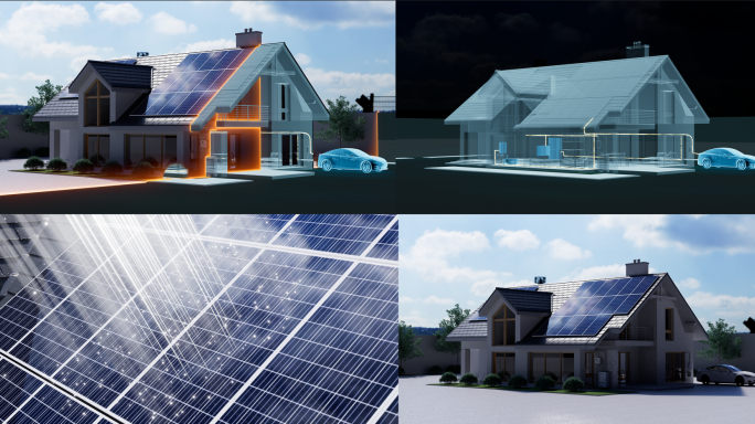 光伏吸收光线发电，光伏，太阳能