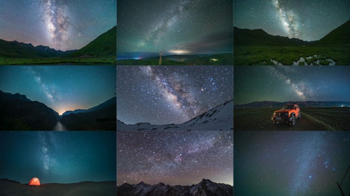 星空银河星空延时