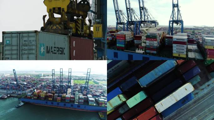集装箱吊装集装箱码头集装箱船