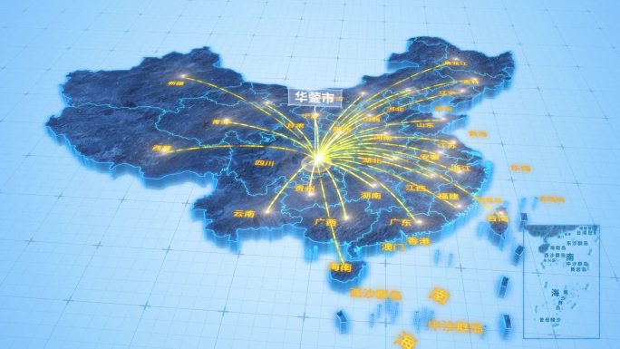 广安市华蓥市辐射全国网络地图