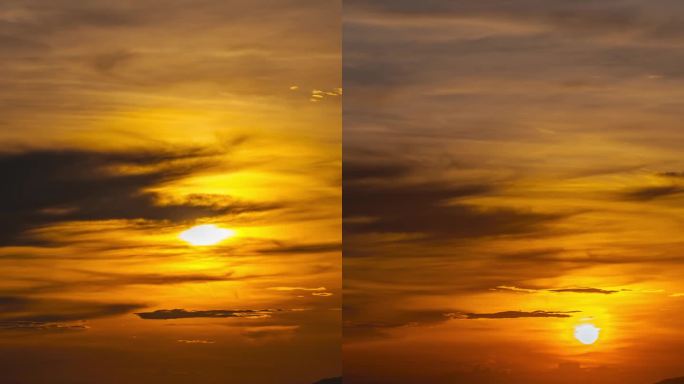 【4K】江门市下川岛海上落日延时摄影