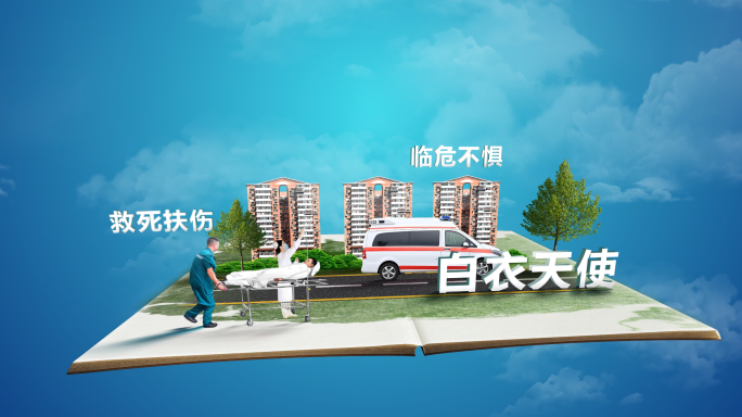 医师节立体书翻页短片