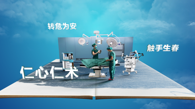 医师节立体书翻页短片